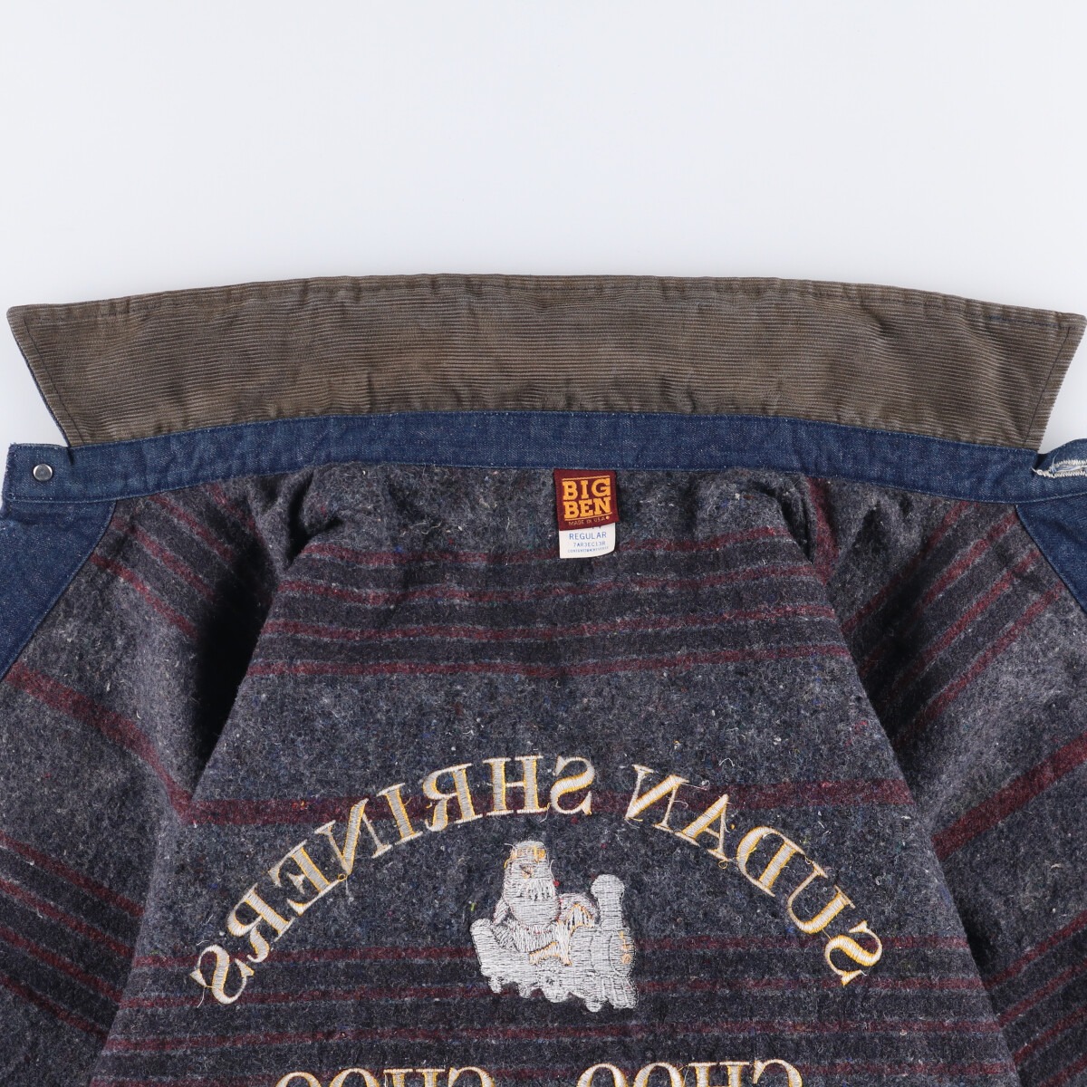 古着 濃紺 80年代 ビッグベン BIGBEN バットダイ デニムカバーオール