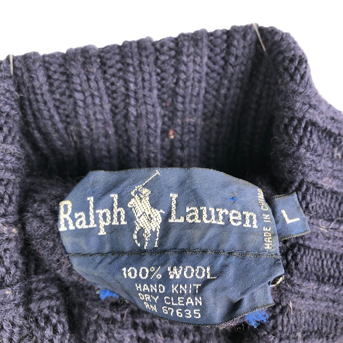 古着 ラルフローレン Ralph Lauren スノー柄 雪柄 トナカイ柄