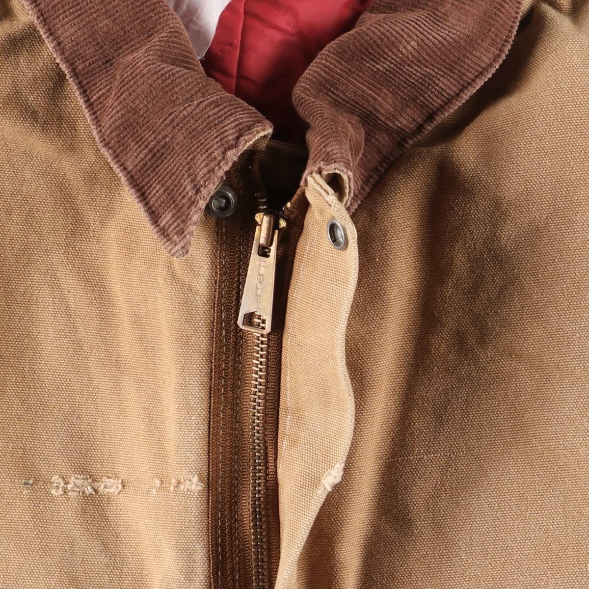 古着 ビッグサイズ カーハート Carhartt ダック 長袖 オールインワン