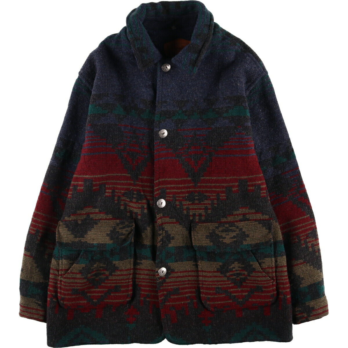 古着 90年代 ウールリッチ WOOLRICH ネイティブ柄 ウールジャケット