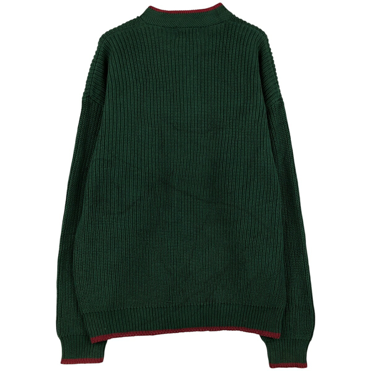 古着 90年代 ウールリッチ WOOLRICH リブ編み ヘンリーネック コットン