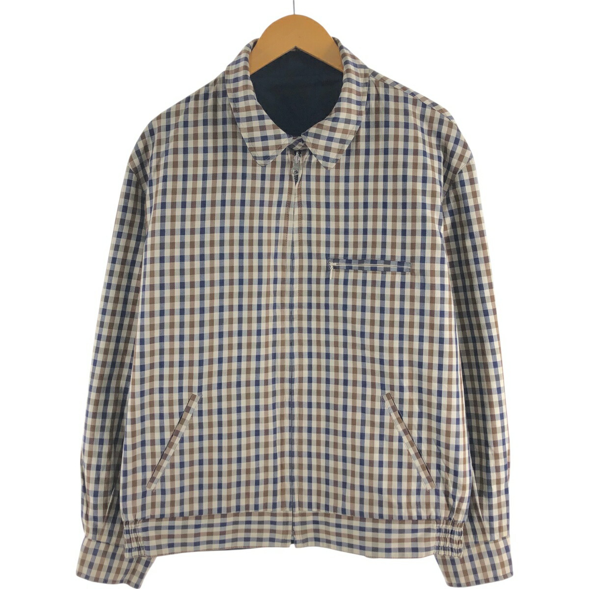 古着 アクアスキュータム Aquascutum OF LONDON チェック柄