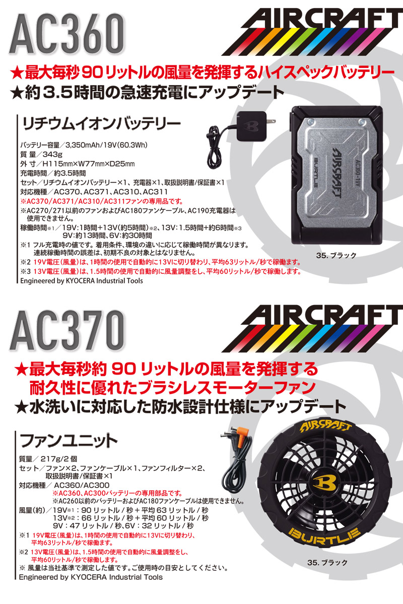 楽天市場】☆各2個セット☆2023年最新 正規品☆バートル バッテリー