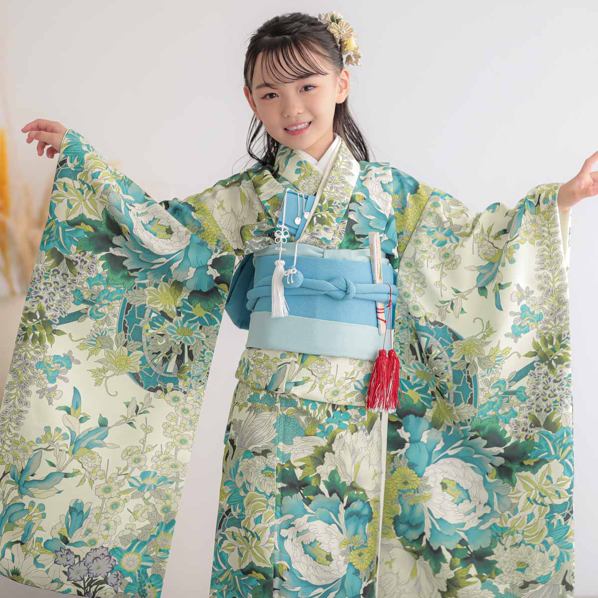 楽天市場】【レンタル】753 七五三 着物 7歳 フルセット 女の子