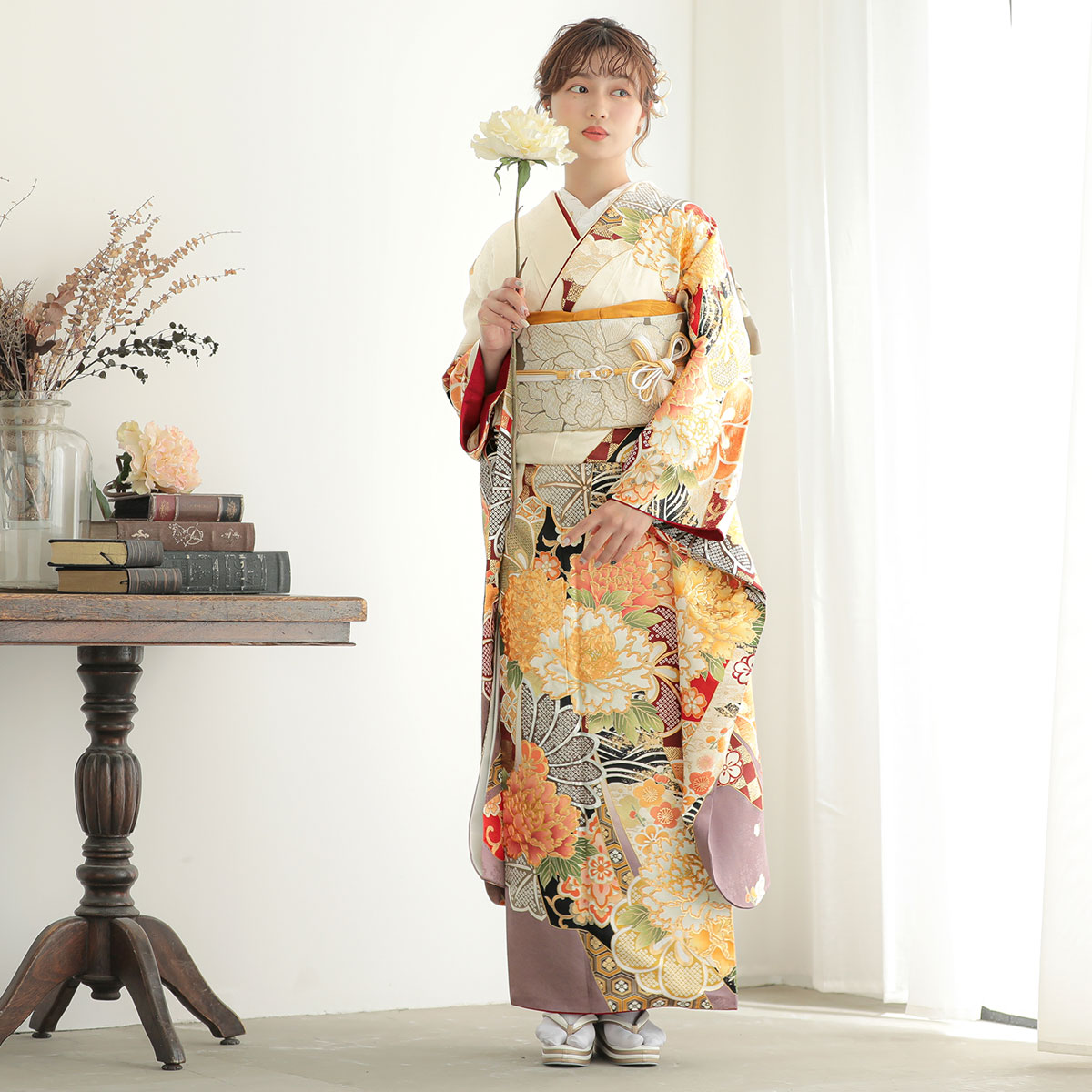 楽天市場】【振袖 レンタル】 結婚式 結納R2060 正絹 生成色 スワトウ