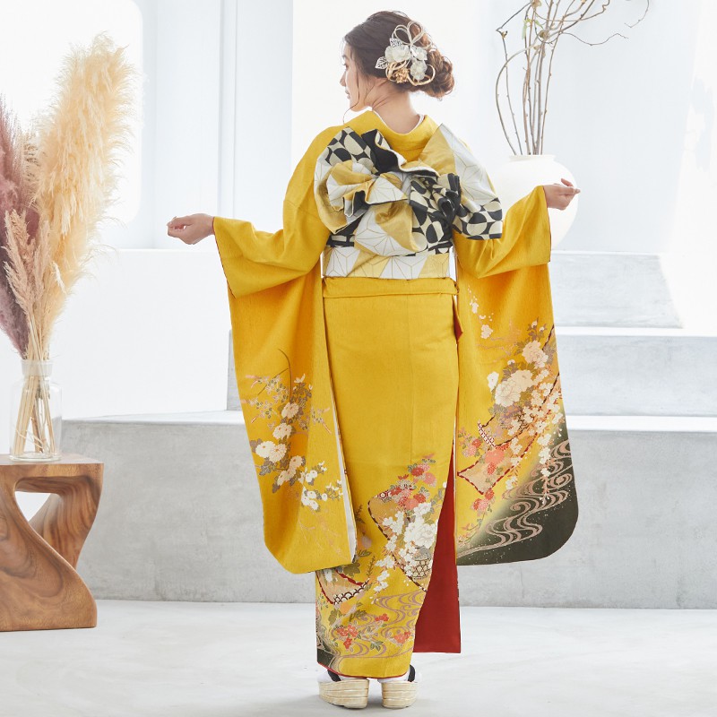 楽天市場】成人式早割クーポン10％オフ【振袖 レンタル】RS330 正絹