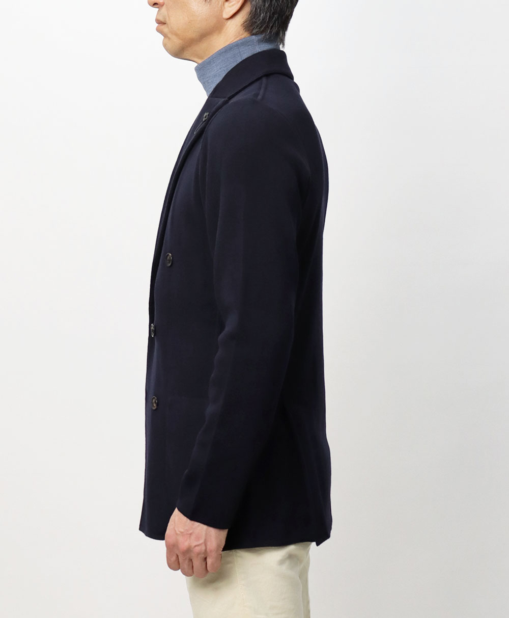 ラルディーニ / LARDINI / ダブル ニット ジャケット / ウール