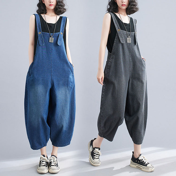 楽天市場】ナチュラルなヴィンテージ加工 2way ゆったりサルエル