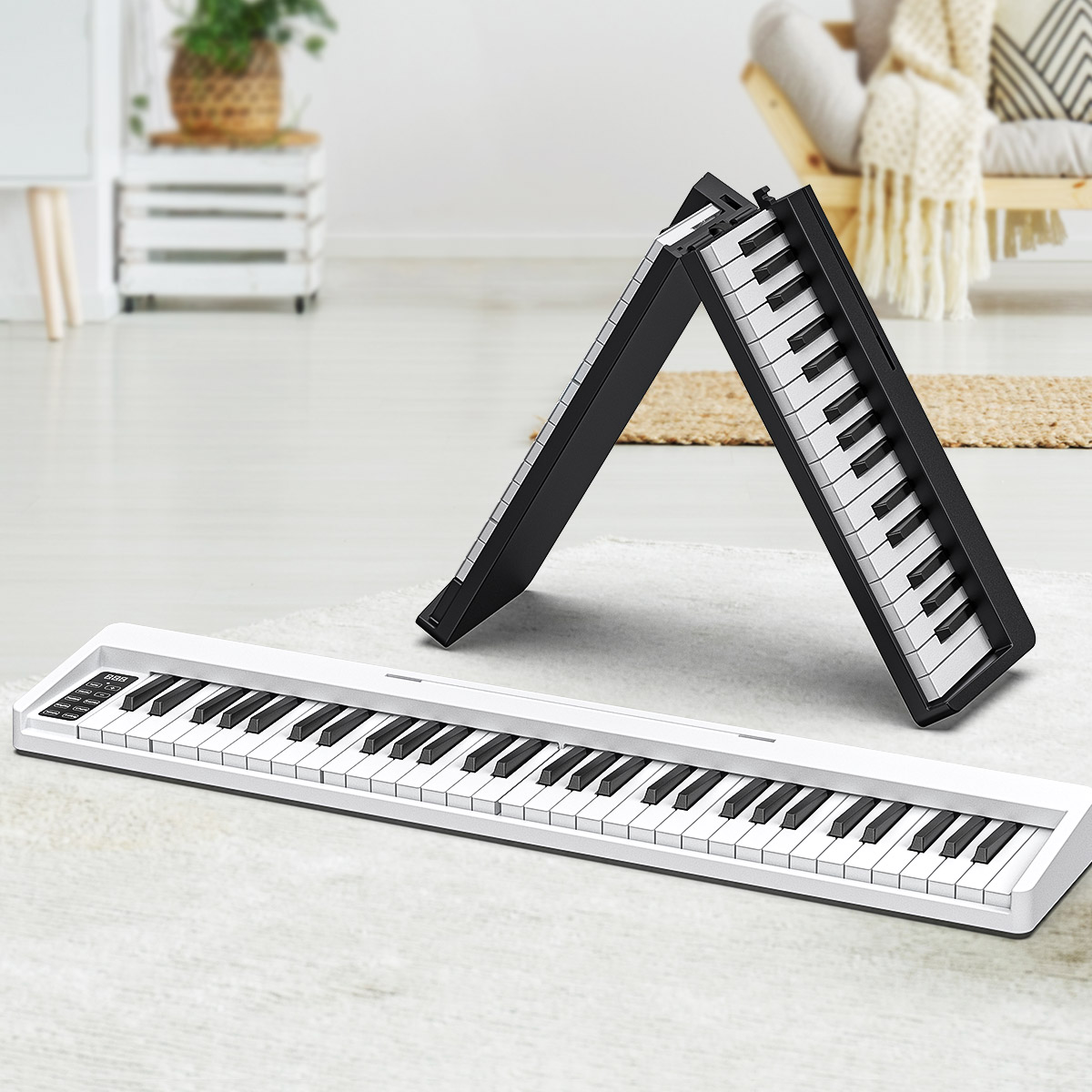 楽天市場】【SS限定】1年保証 電子ピアノ 61鍵盤 セット 電子