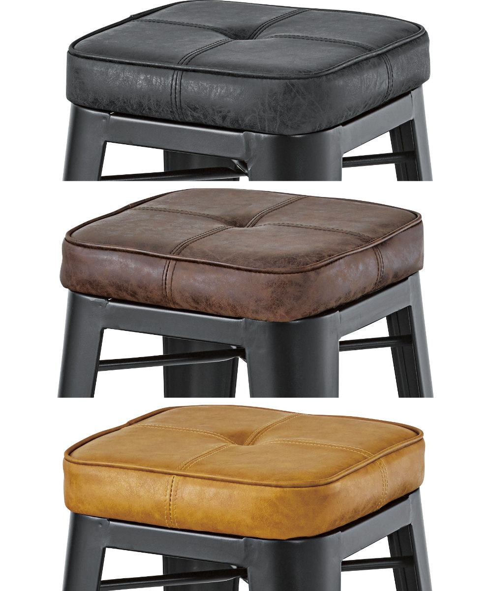 楽天市場】ハイスツール 同色2脚セット 座面高70cm クッションチェア