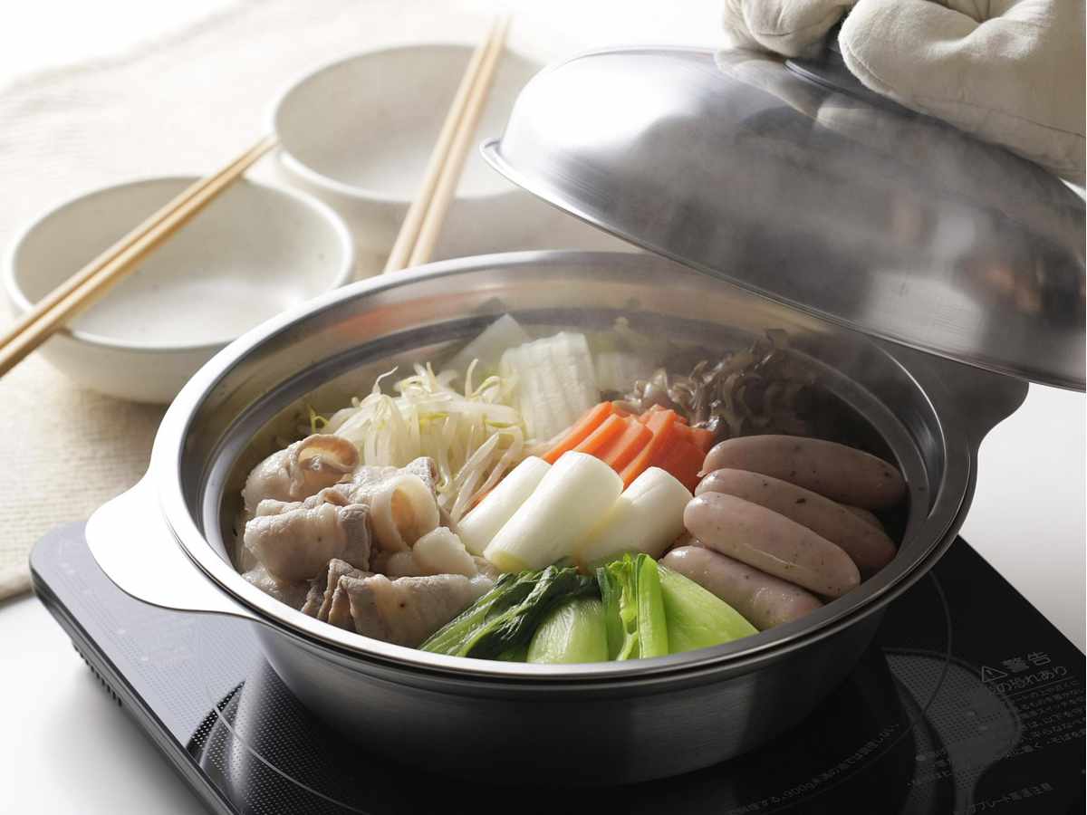 楽天市場】卓上鍋 24cm IH対応 ステンレス製 日本製 （ ガス火対応