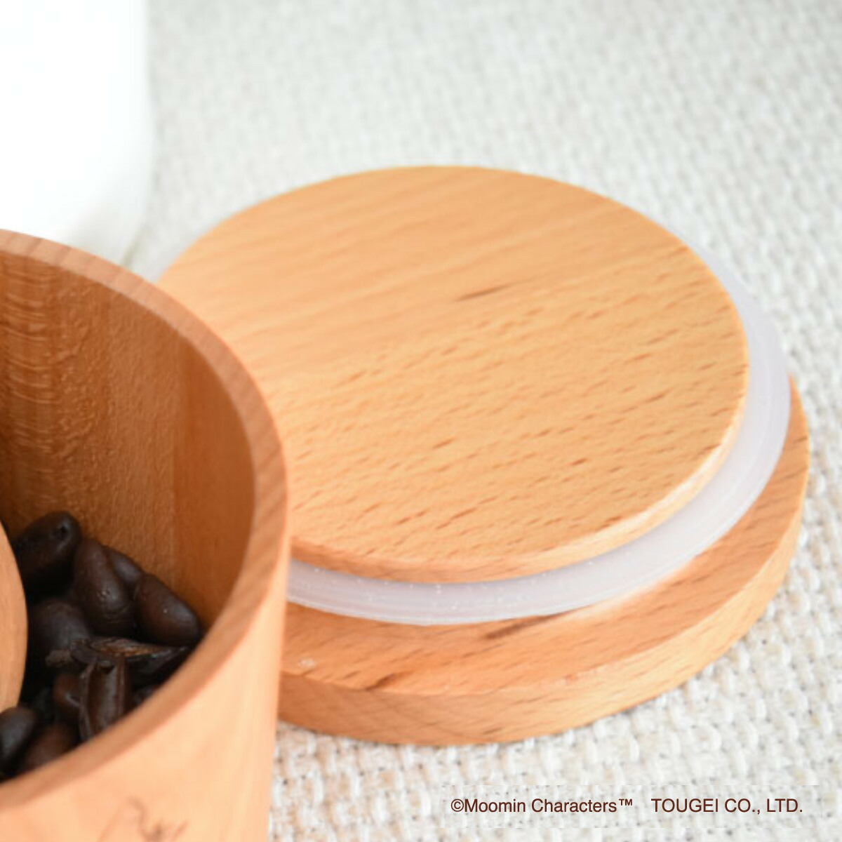 楽天市場】保存容器 150ml テーブルキャニスター ムーミン （ 天然木
