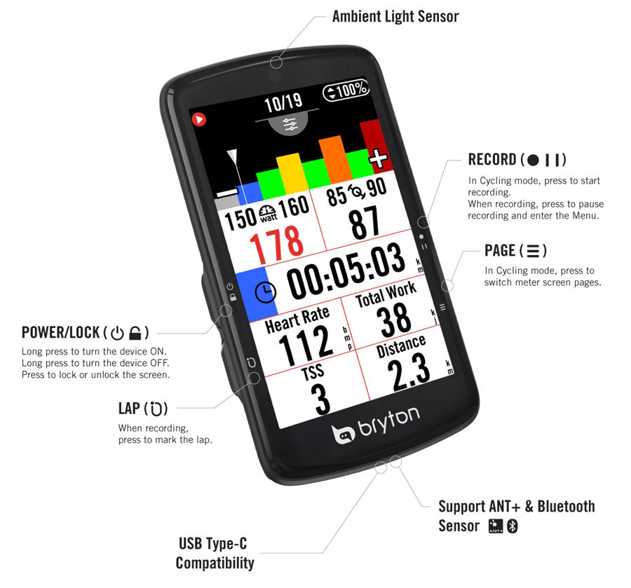 楽天市場】ブライトン Rider S810 E (本体のみ) bryton : 自転車のQBEI