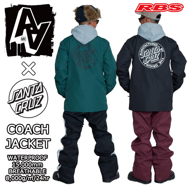 楽天市場】AA HARD WEAR 20-21【SANTA CRUZ HAND】 COACH JACKET