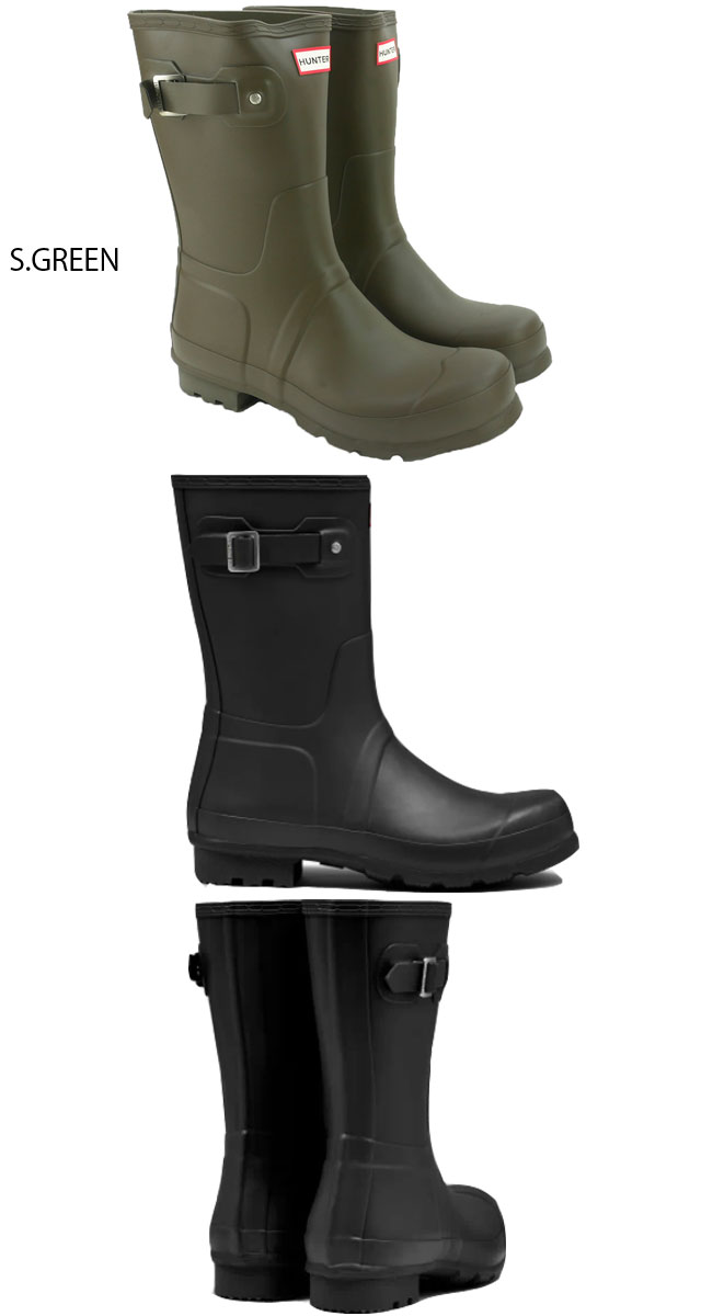 楽天市場】ハンター レインブーツ メンズ 長靴 黒 雨 雪 オリジナル