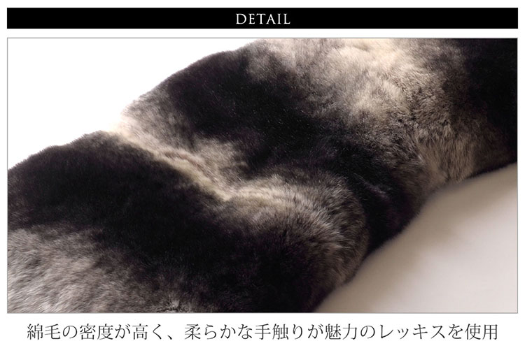 楽天市場】【期間限定価格】つけ襟 レッキス 55cm ファー レディース