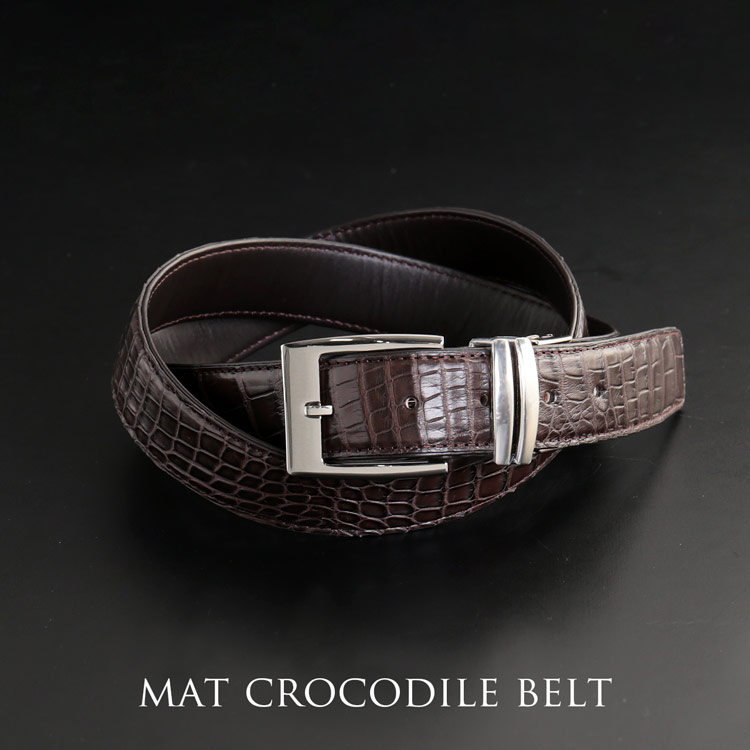 楽天市場】【期間限定価格】ベルト メンズ クロコダイル 35mm ピン