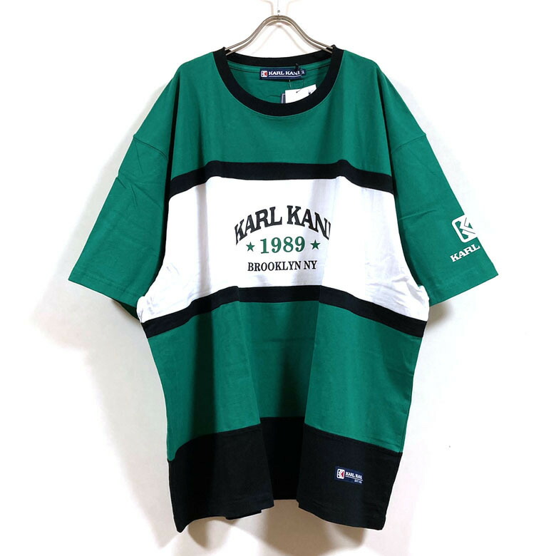 楽天市場】キングサイズ KARL KANI カールカナイ 天竺切替 半袖 T