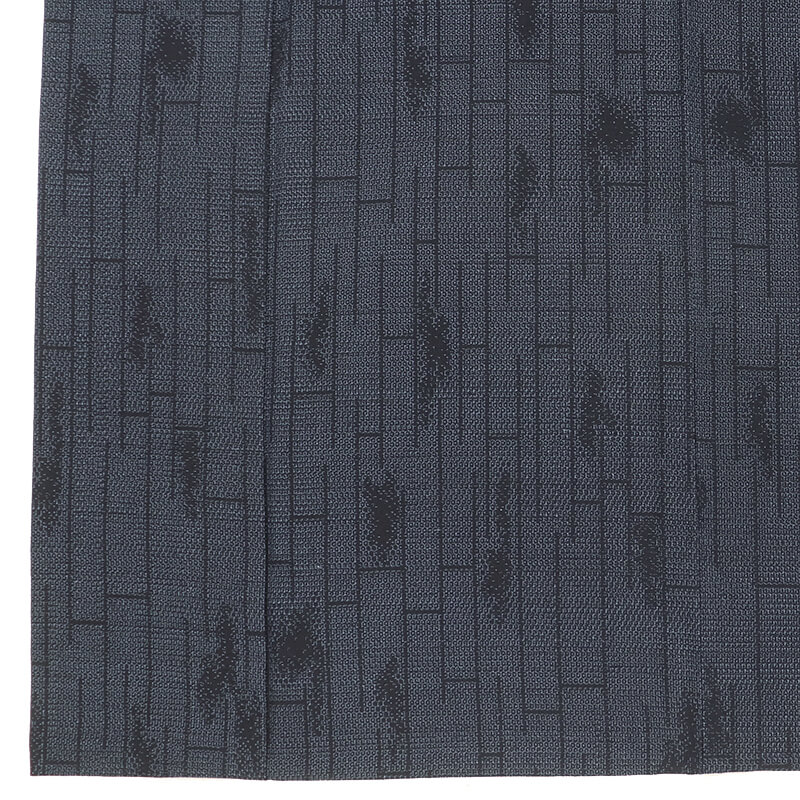 中古】 結城紬 紬単衣 証紙付き 単衣着物 レディース 正絹 紺 おく玉