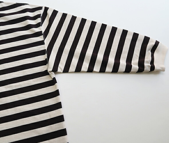 HAVERSACK ハバーサック 度詰天竺ボーダークルーネックロングTシャツ MEN'S