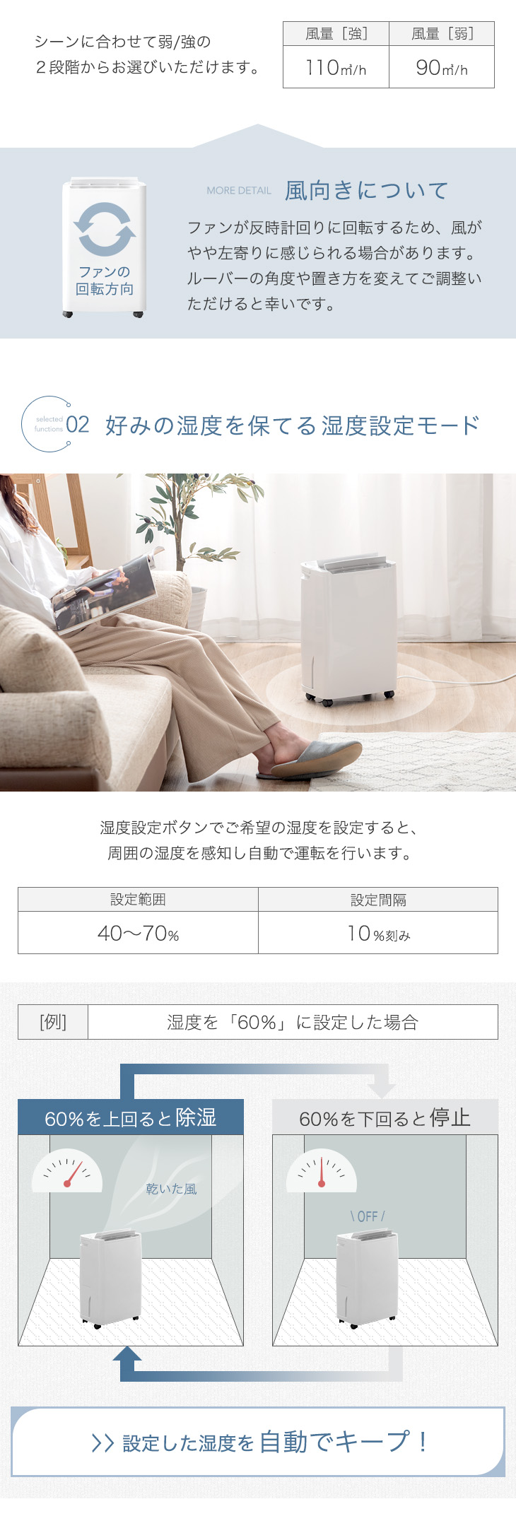 dショッピング |【即納】 衣類乾燥モード搭載 除湿機 コンプレッサー