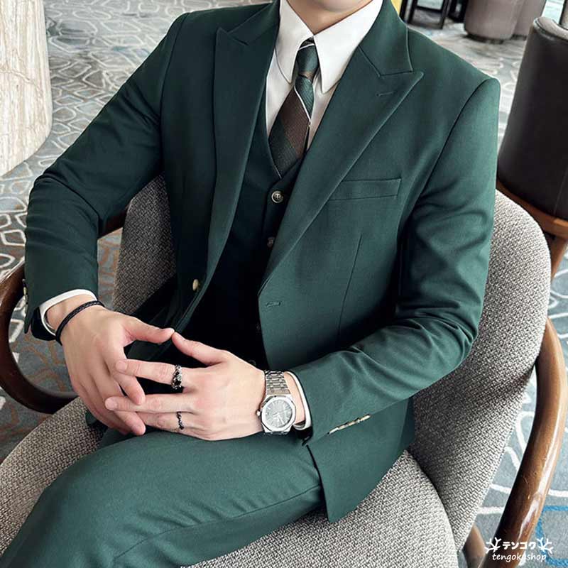 楽天市場】全5色 メンズスーツ フォーマルスーツ 披露宴 セレモニー