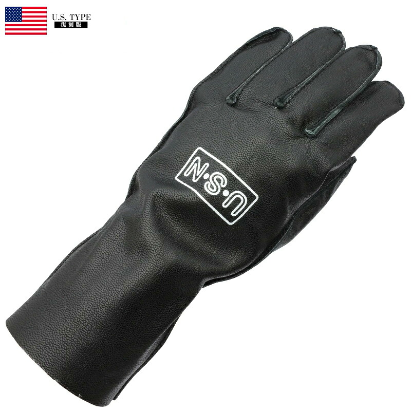 楽天市場】メール便可 米軍タイプ NAVY ゴートスキン フライトグローブ