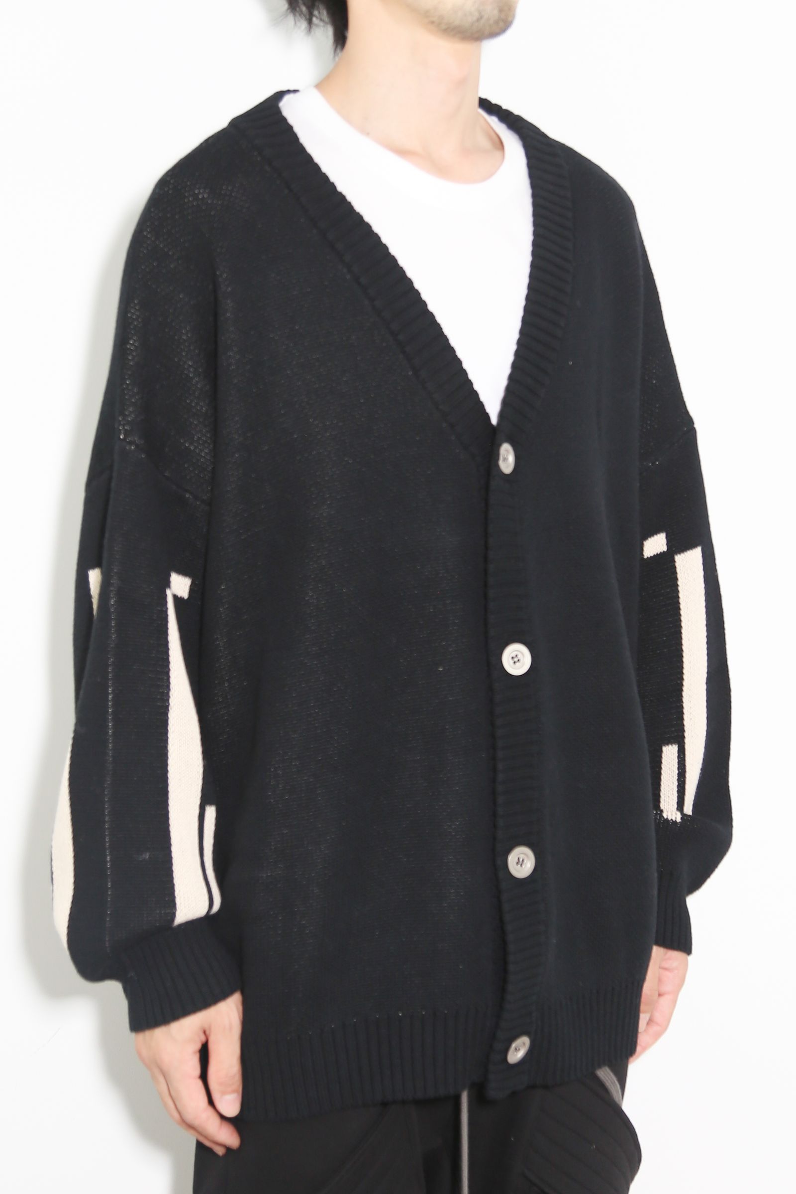 A.F ARTEFACT - 幾何学模様オーバーサイズカーディガン / Geo Pattern