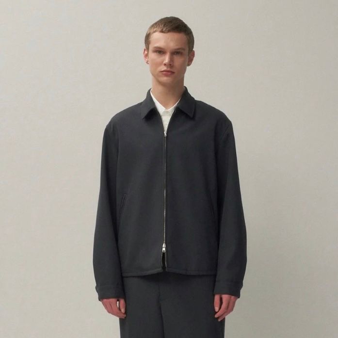 ATON - 【残り一点】Back Satin Harrington Jacket | ACRMTSM ONLINE STORE