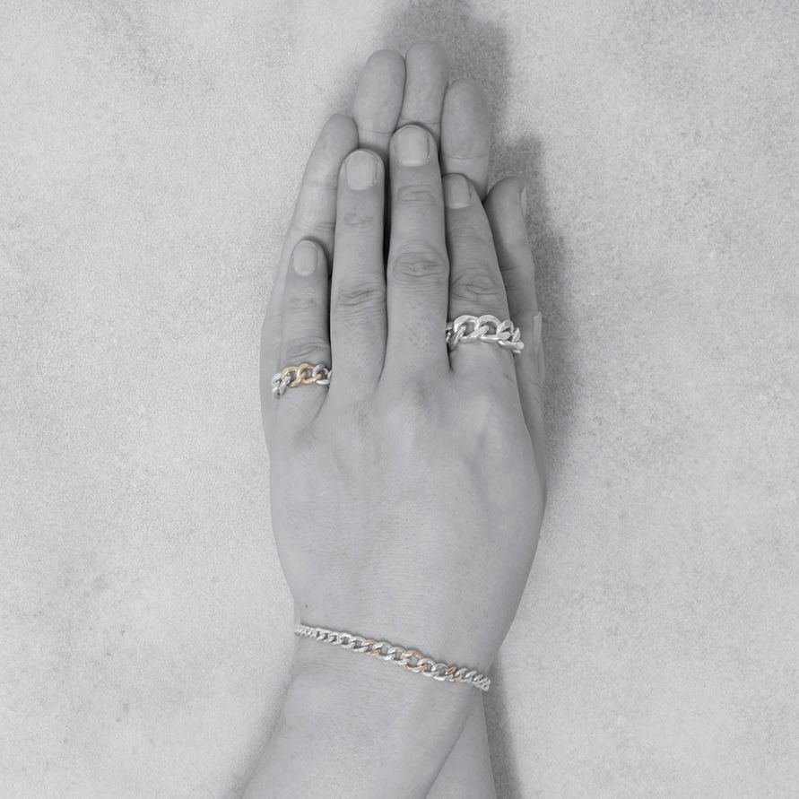 Garden of Eden - 【残り一点】Curb Chain ID Ring_M(ANTIQUE