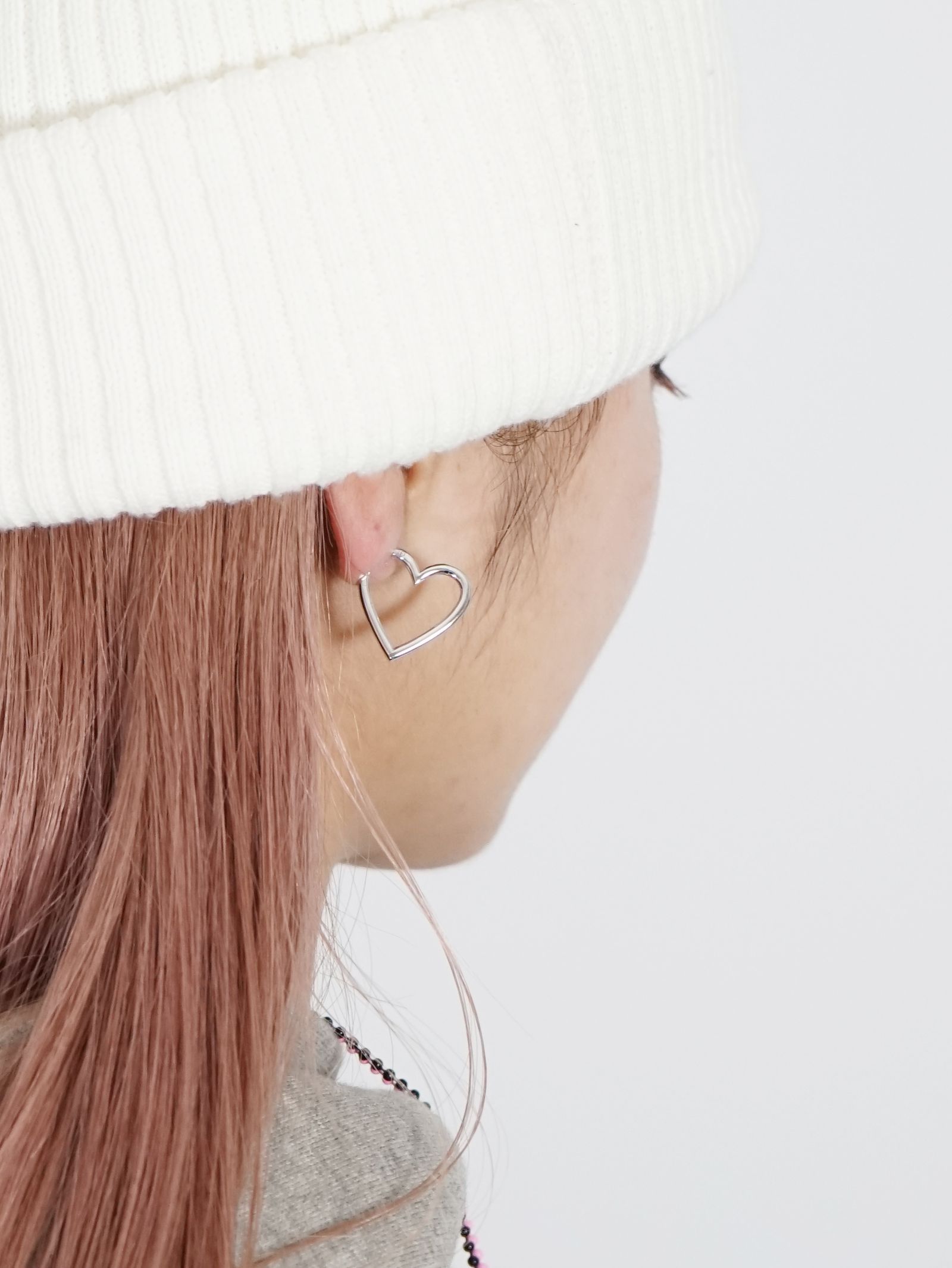 CAREERING - 【両耳用】 GIRLS DON'T CRY コラボハートピアス(SV