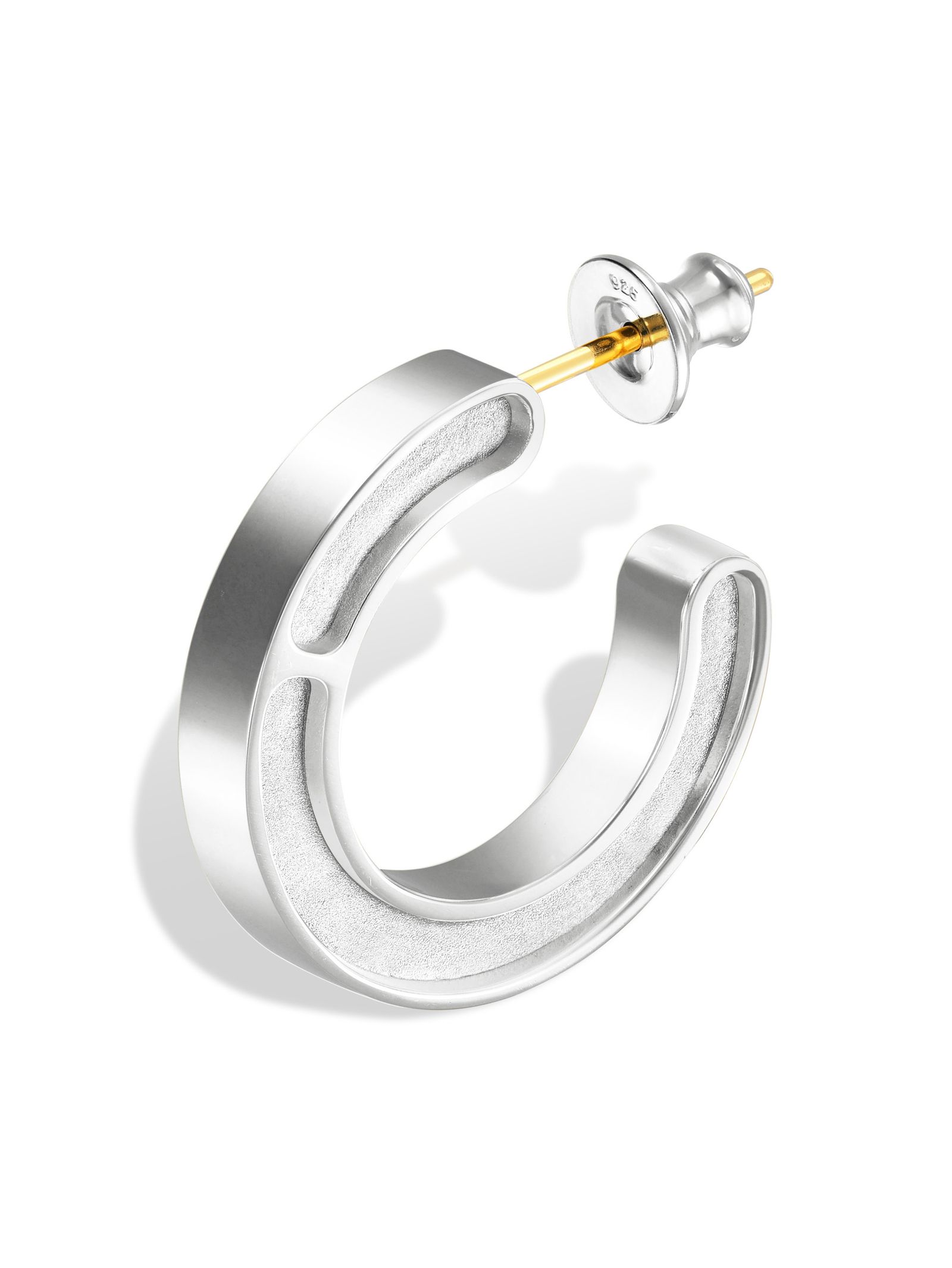 CAREERING - 【両耳用】 FRAME 501 YELLOW - フープピアス イエロー