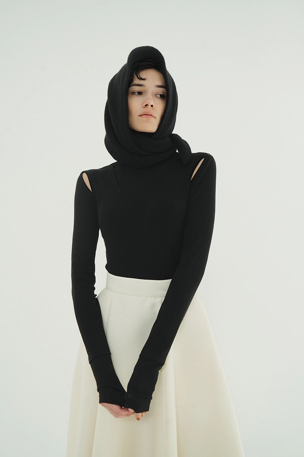 CLANE - レイヤードカットトップス - LAYERED SHOULDER CUT TOPS