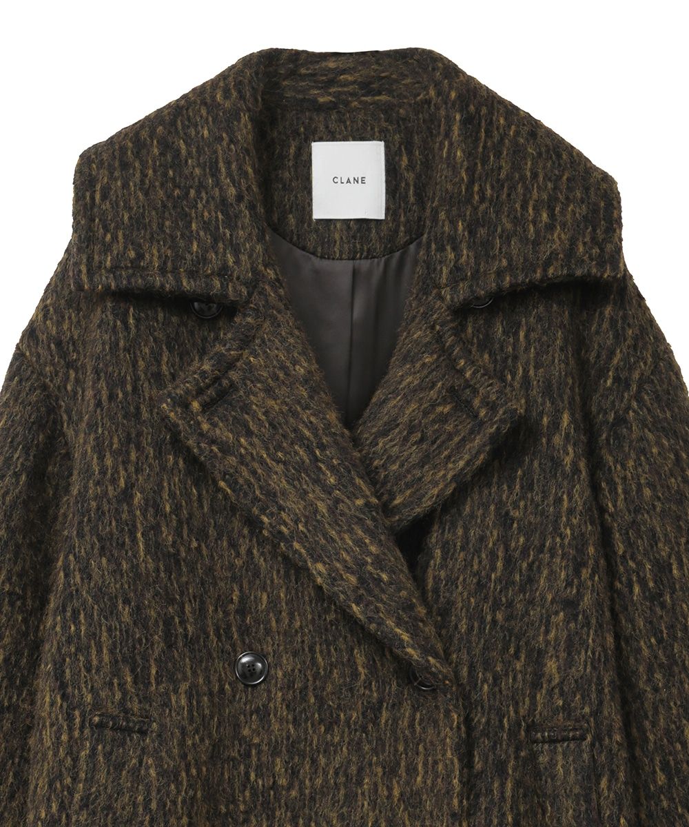 CLANE - ミックスシャギーレディコート - MIX SHAGGY LADY COAT YELLOW