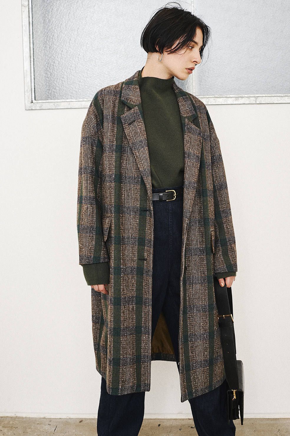 CLANE - オーバーチェスターチェックコート - OVER CHESTER CHECK COAT