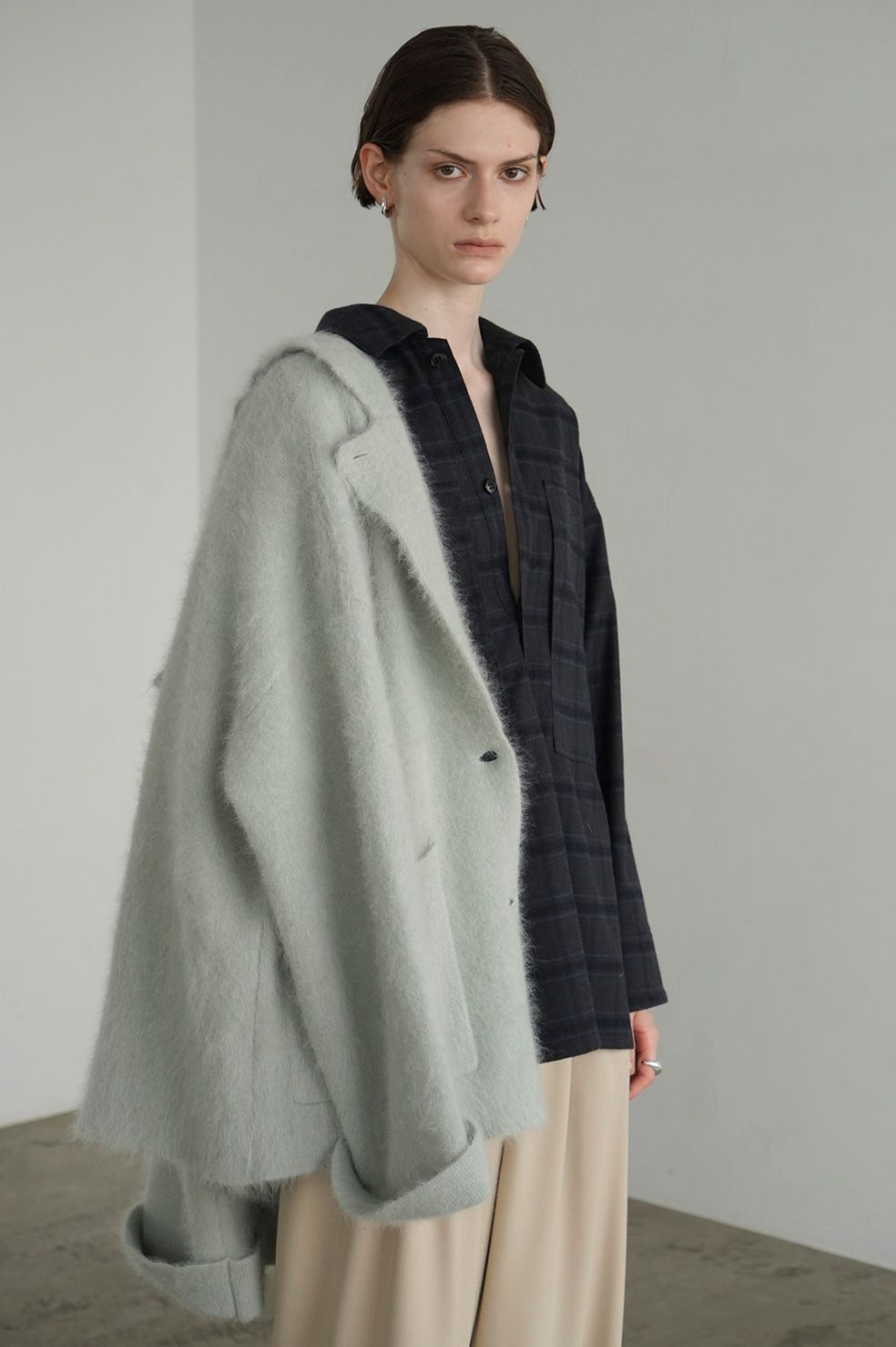 CLANE - アンゴラ テーラードジャケット - ANGOLA TAILORED KNIT