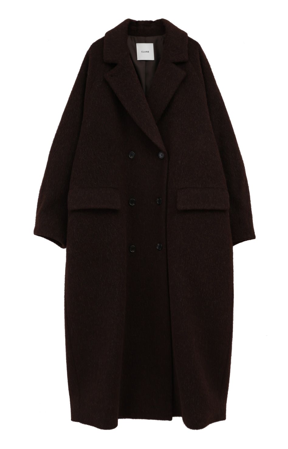 CLANE - ダブルウール ロングコート - DOUBLE WOOL LONG COAT - BROWN