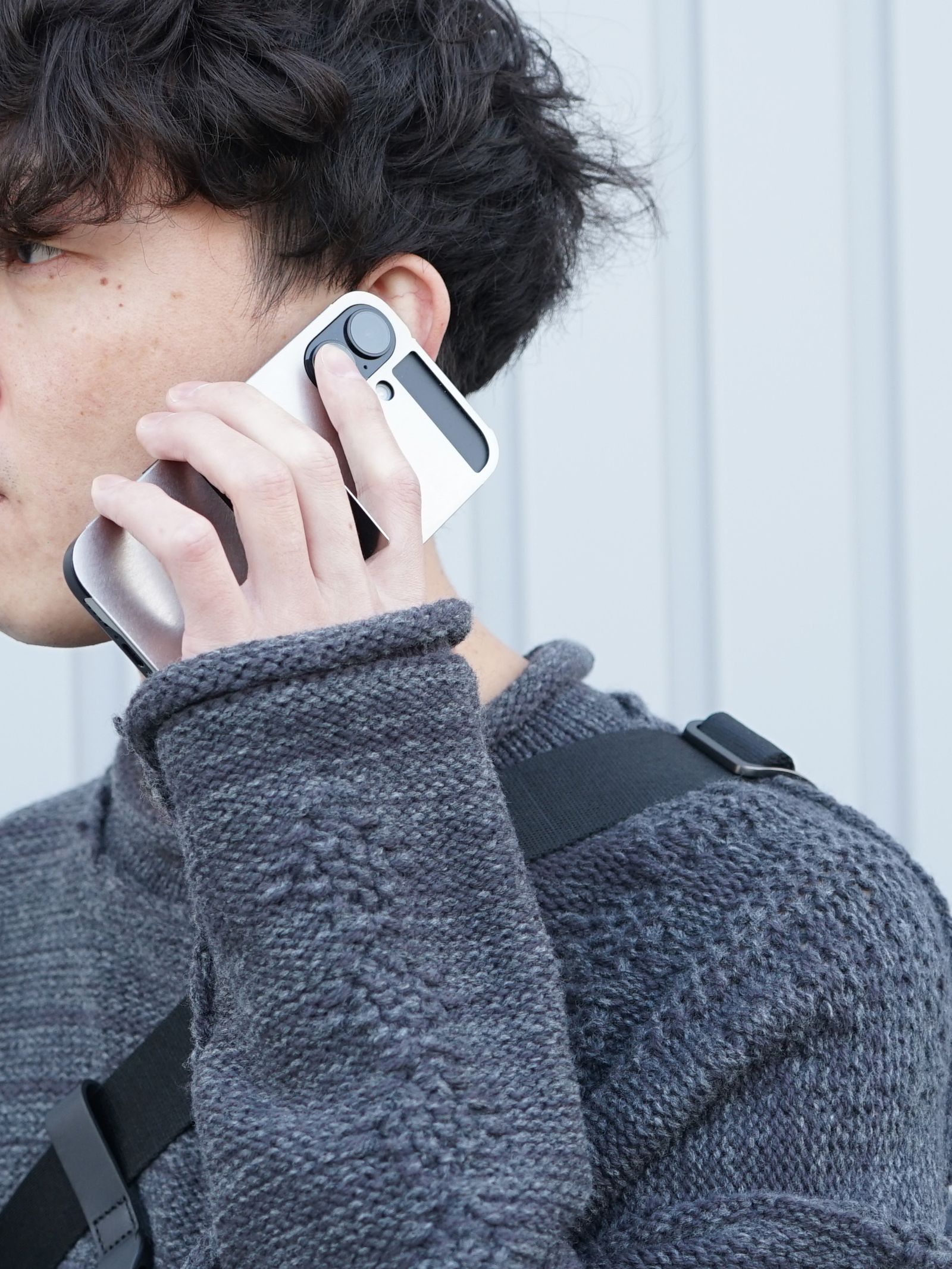 CLAUSTRUM - [ FLAP 16 ] ヘアライン仕上げアイフォンケース｜ IPHONE