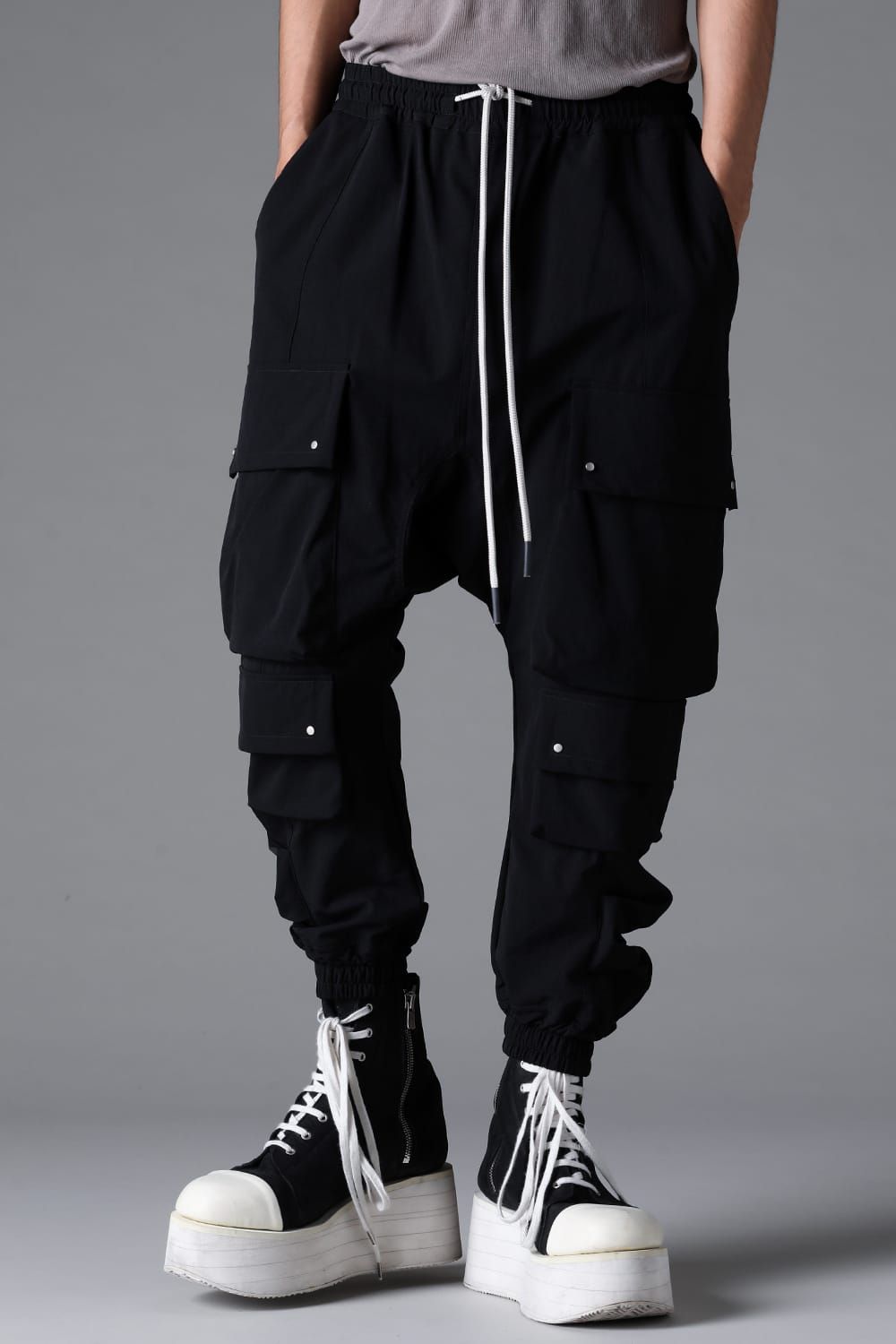 A.F ARTEFACT - Stretch Nylon Military Sarouel Pants