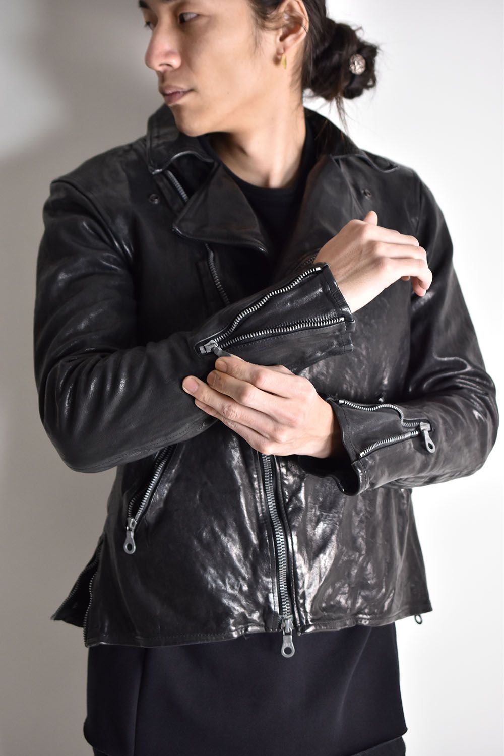 ISAMU KATAYAMA BACKLASH - Itary Shoulder “Garment-Dyed” Double