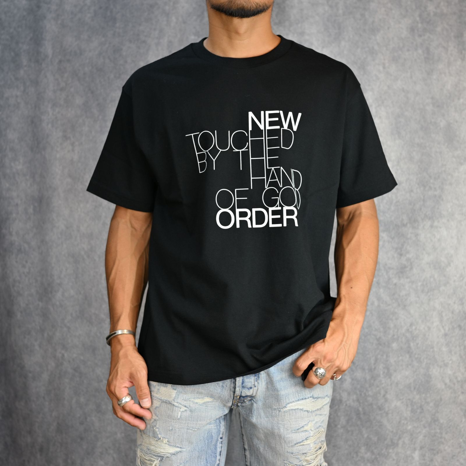 MINEDENIM - New Order “TOUCHED BY THE HAND OF GOD” Crewneck T-SH