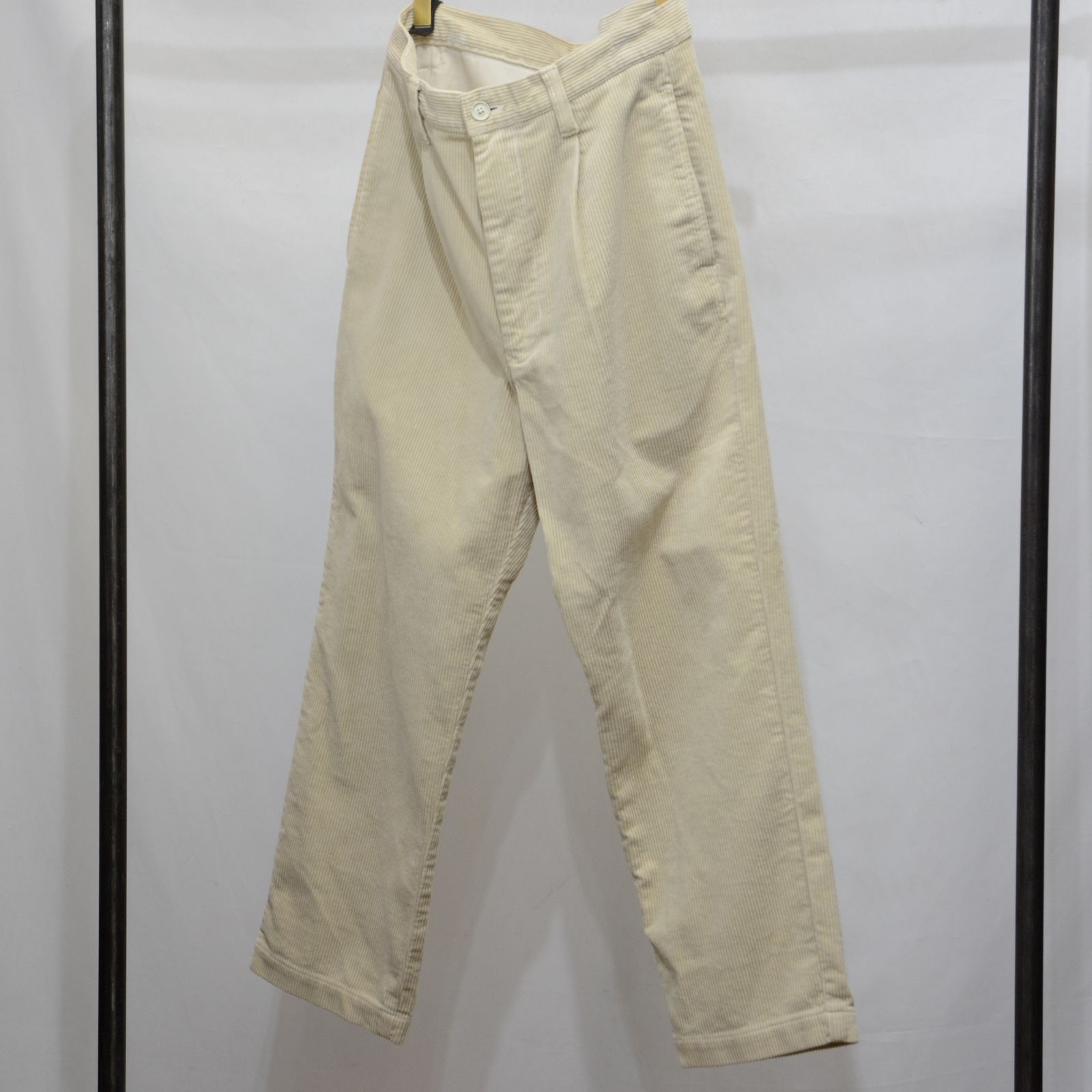 Porter Classic - CORDUROY STRAIGHT PANTS (OFF WHITE) コーデュロイ