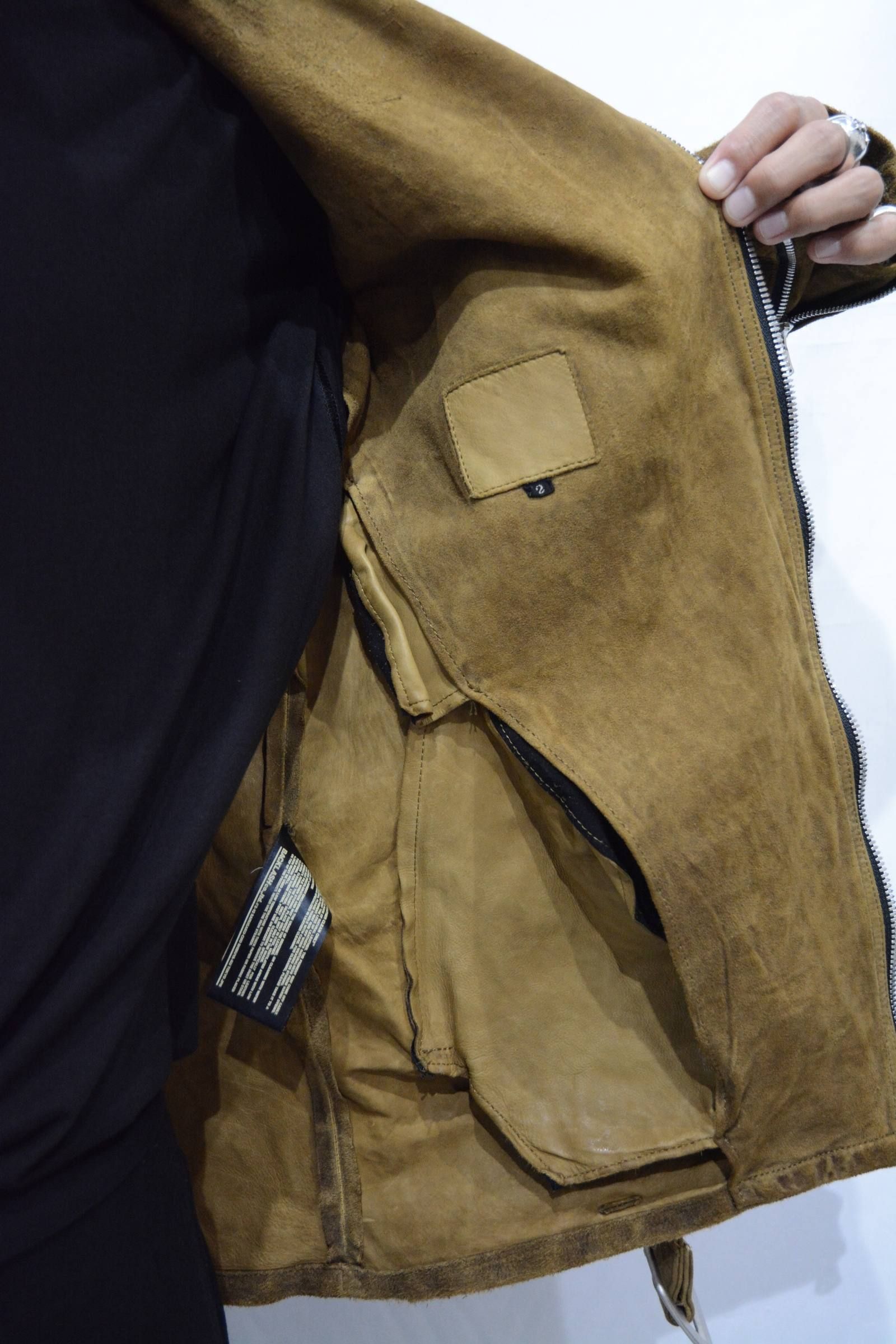 ISAMU KATAYAMA BACKLASH - ジャパンカーフスエード シロ鞣し製品染め