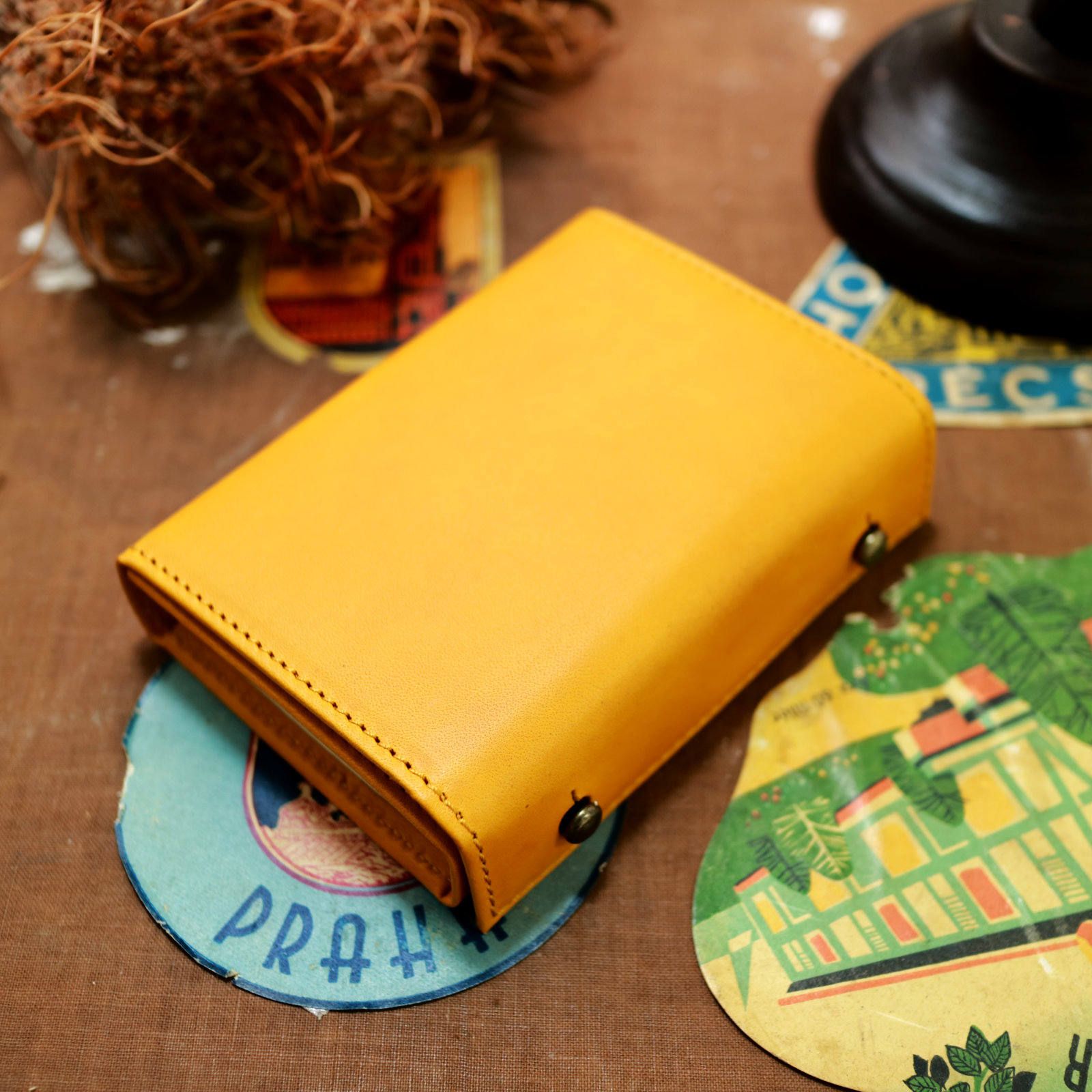 m+ - 【送料無料対象外】「millefoglie II P25」ミニ財布 グリージョ