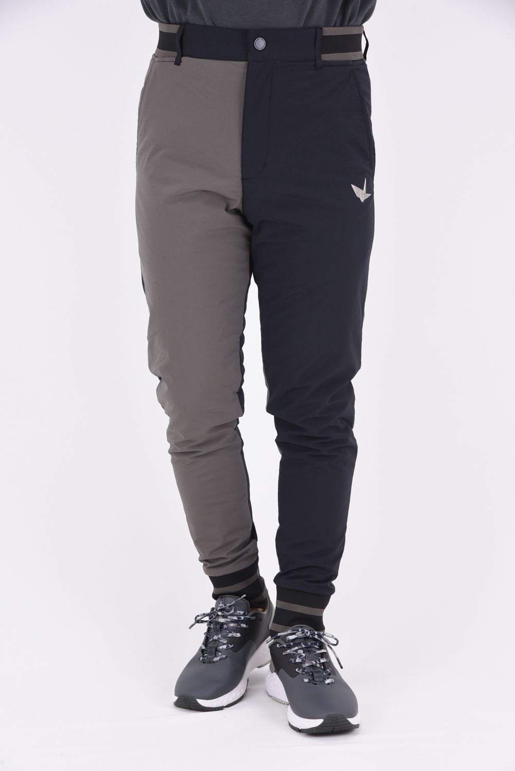 1PIU1UGUALE3 GOLF - CRAZY RIB PANTS / ロゴ クレイジーパターン