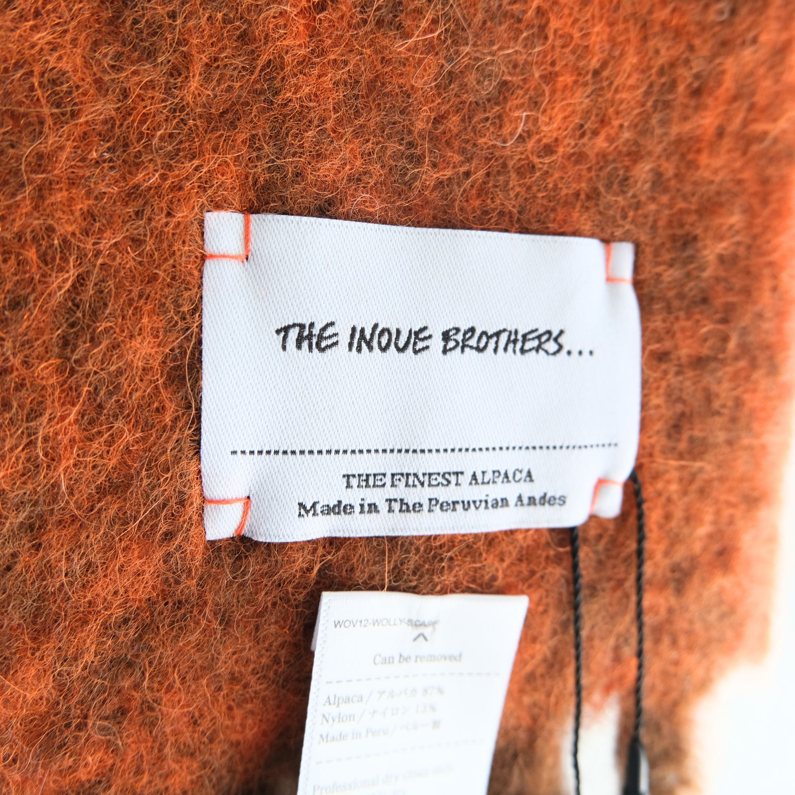 THE INOUE BROTHERS - Two Colour Woolly Scarf / マフラー / アルパカ