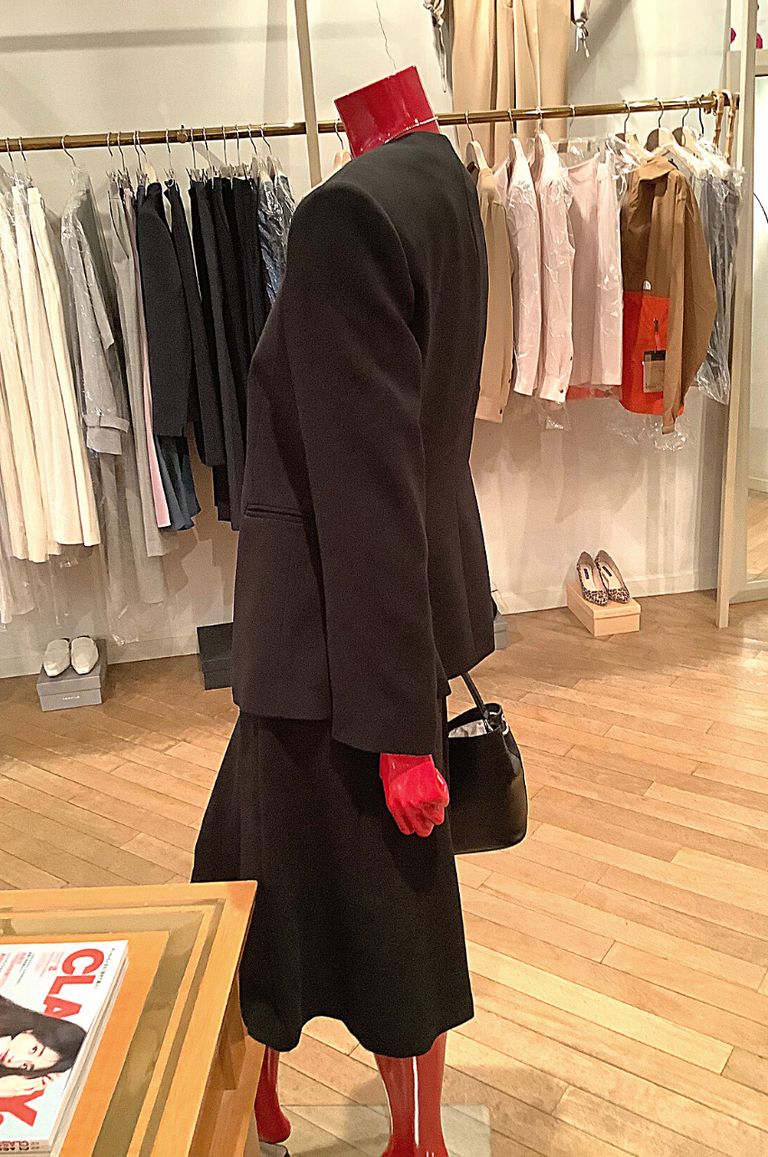 Theory - Classic Crepe Lindrayia B / ノーカラージャケット | LA FEMME