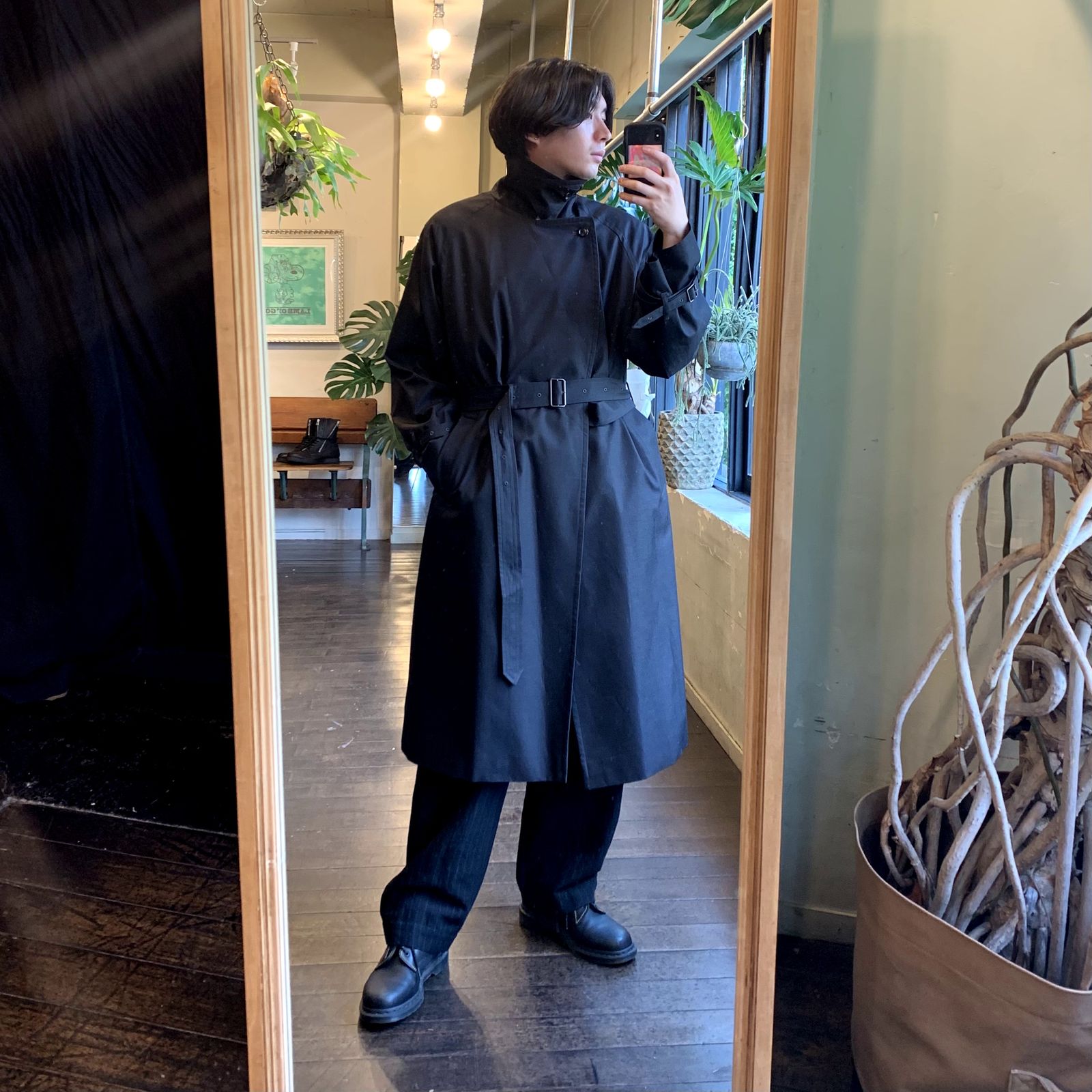 blurhms Gabardine Double Belt Trench Coat style.2022.7.27 | 2566