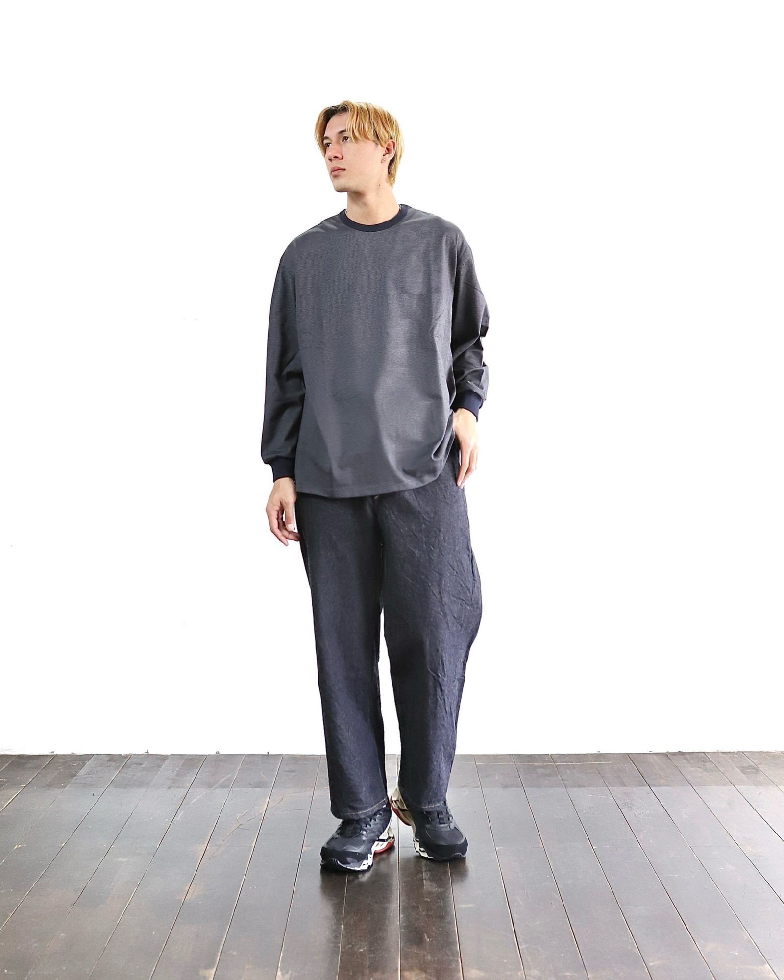 Graphpaper 24SS 新作Narrow Border L/S Tee style 2024.3.1 | 4317 | MARK