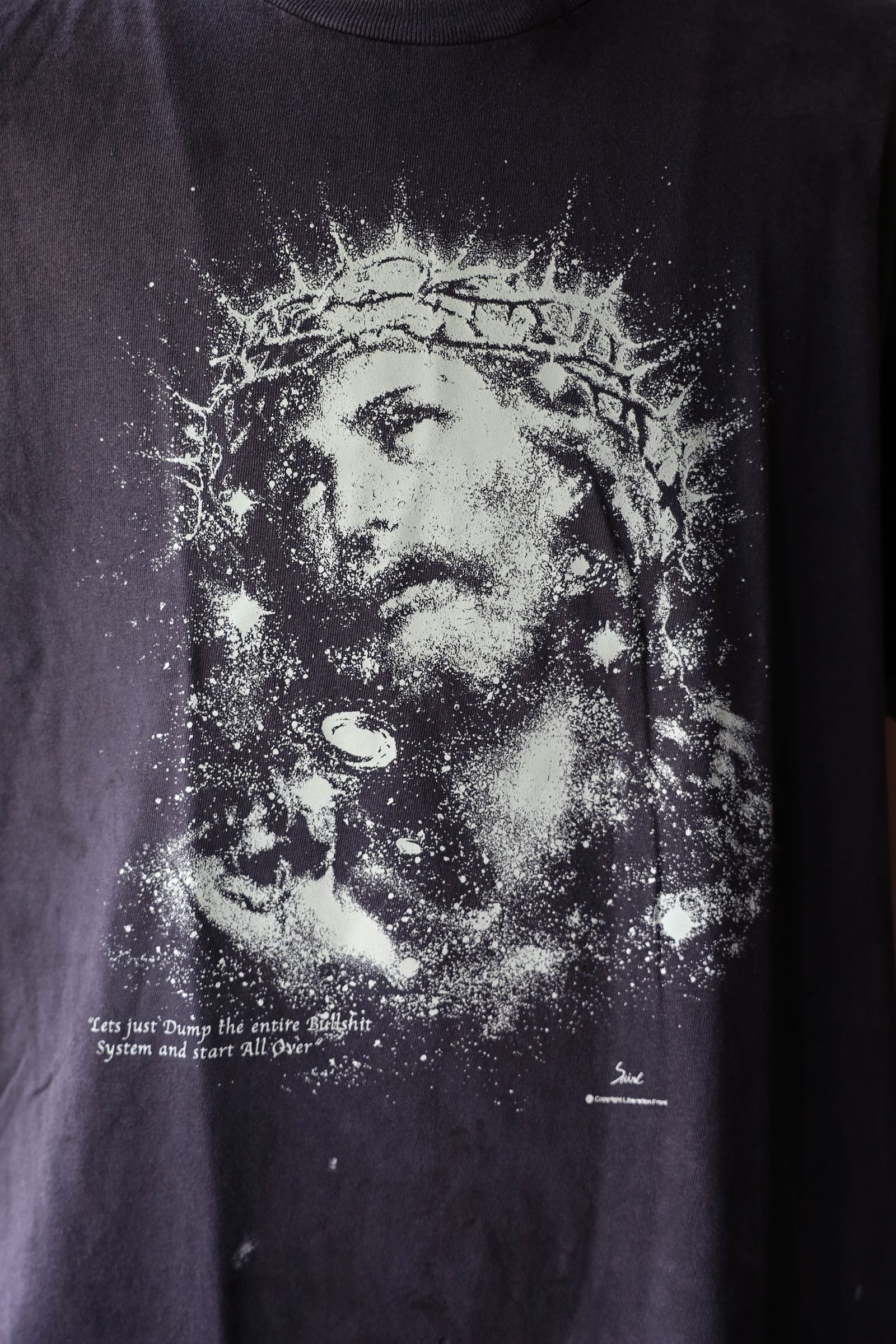 SAINT M×××××× - セントマイケル Tシャツ JESUS SS TEE(SM-HR8-0000